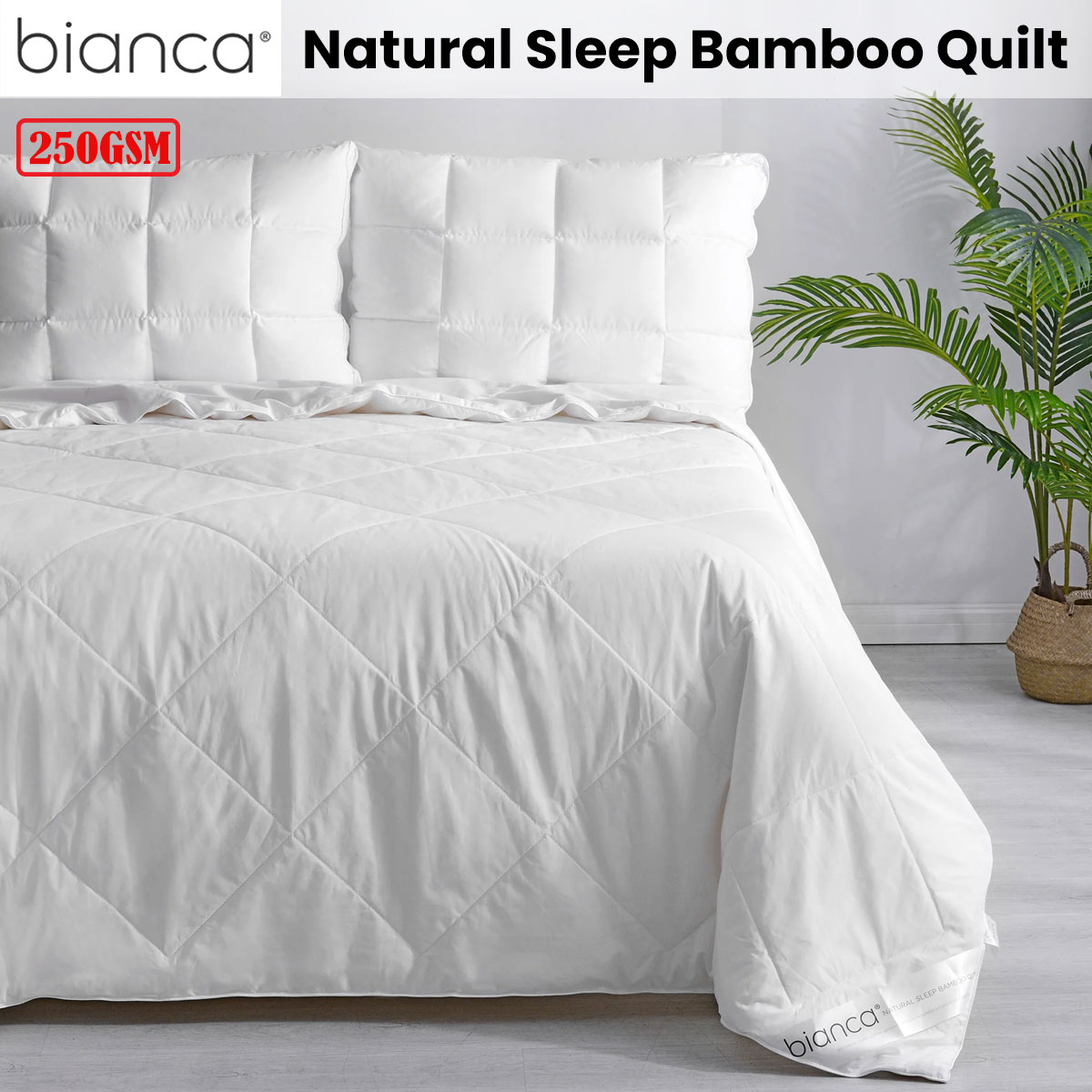 250GSM Natural Sleep Bamboo Summer Quilt by Bianca