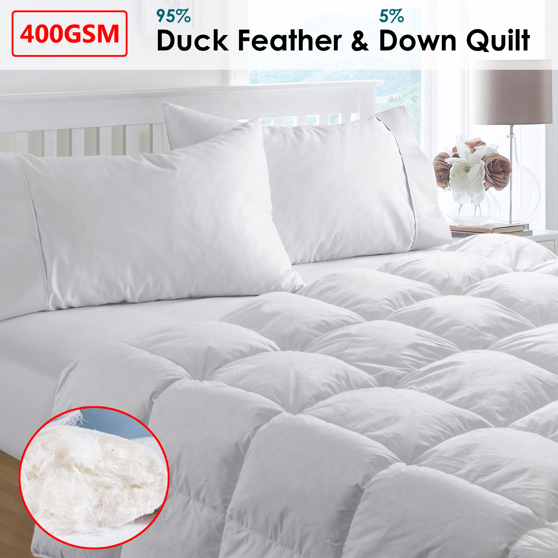 feather and down quilt