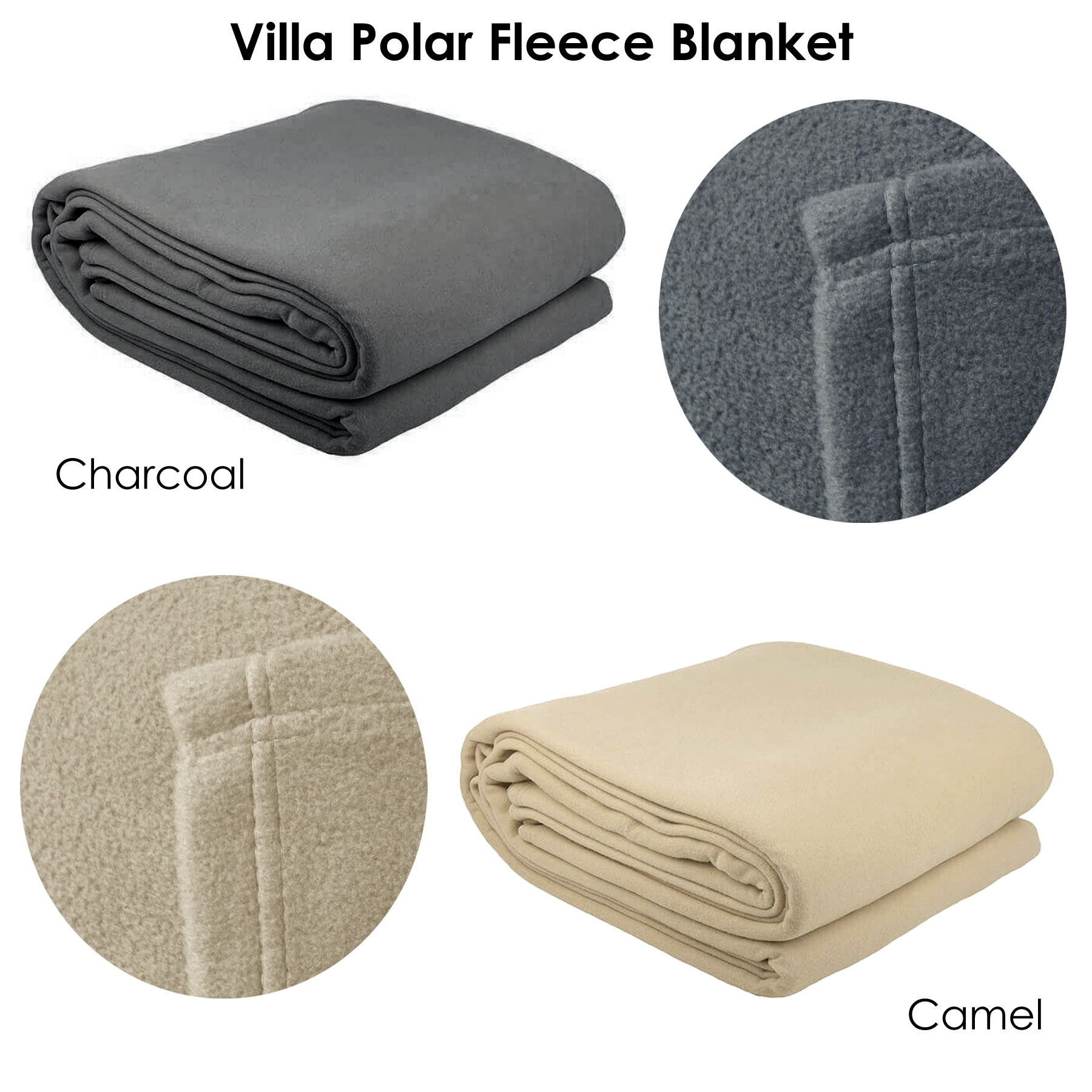 Commercial Quality Villa 300gsm Polar Fleece Blanket By Bambury EBay