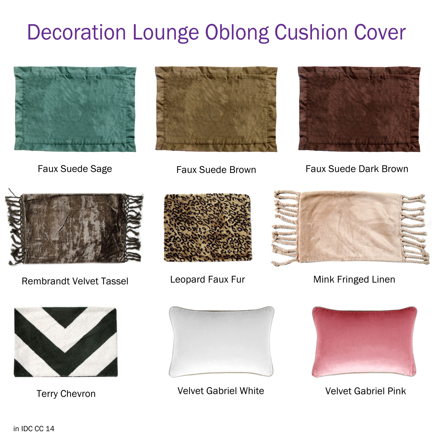 Decorative Sofa Living Bed Lounge Oblong Cushion Cover 33 x 48 cm