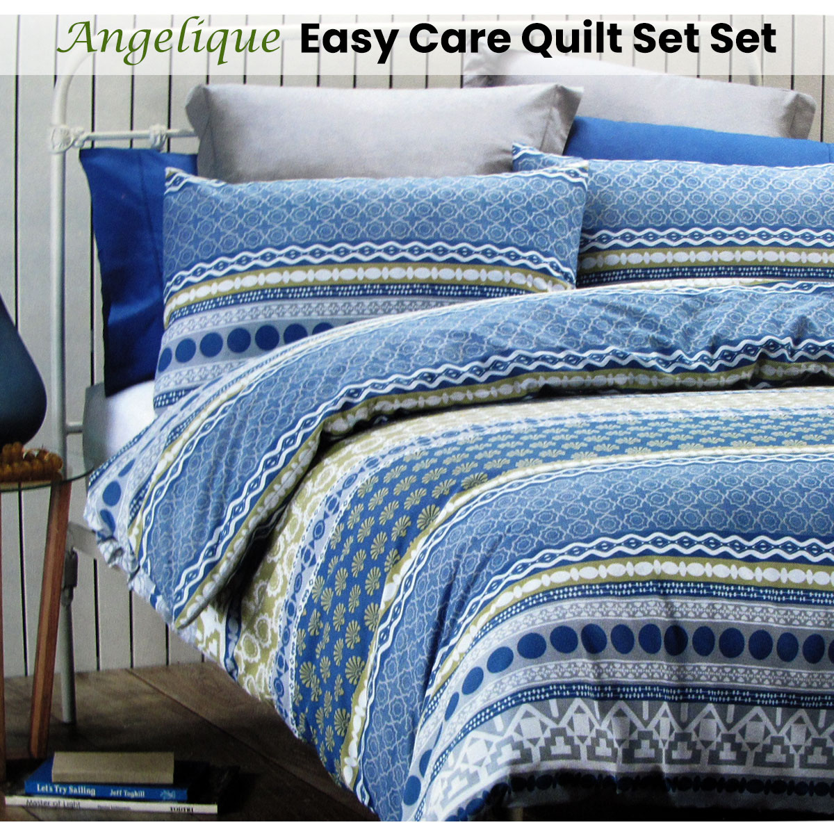 Angelique Easy Care Quilt Cover Set by Belmondo