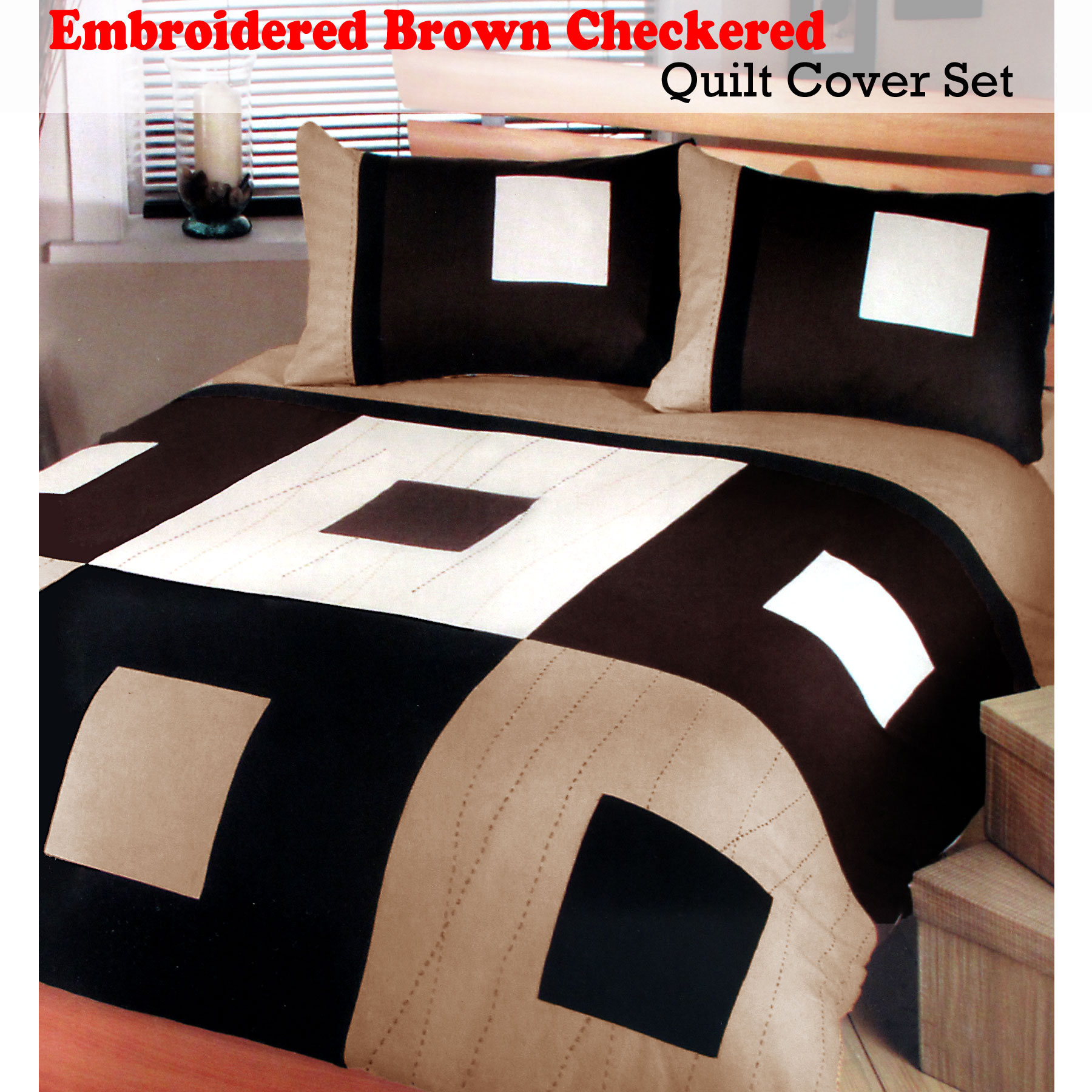 Checkered Quilt Cover