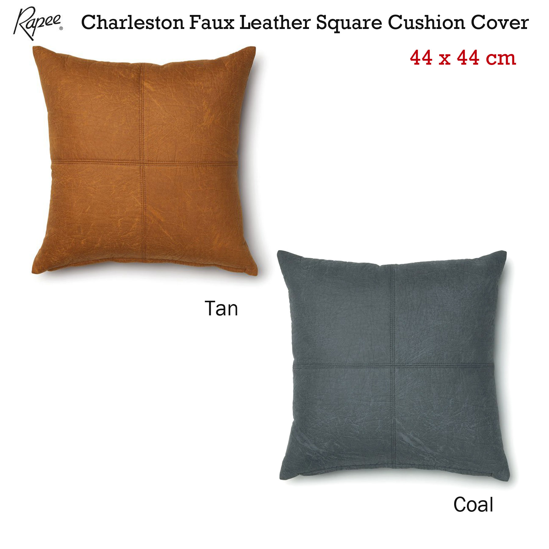 Charleston Faux Leather Cushion Cover 